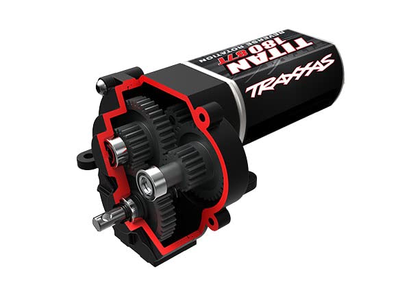 Traxxas 9791 Transmission, Complete (High Range 16.6:1 Ratio) w/Titan 87T Motor