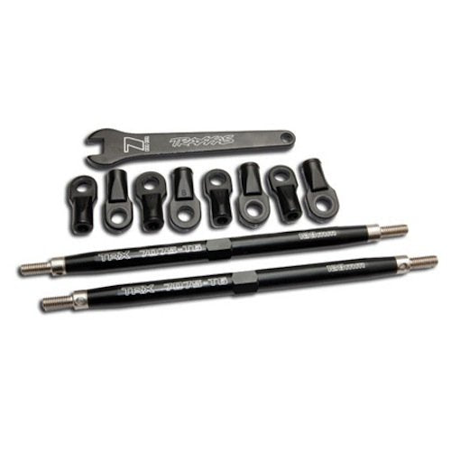 Traxxas 5338A 128mm Black Aluminum Toe Links Tubes 2 Revo E-Revo Summit