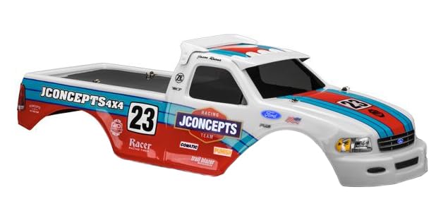 J Concepts 304 1997 Ford F-150 MT Body w/ Racerback and Visor, 7" Width