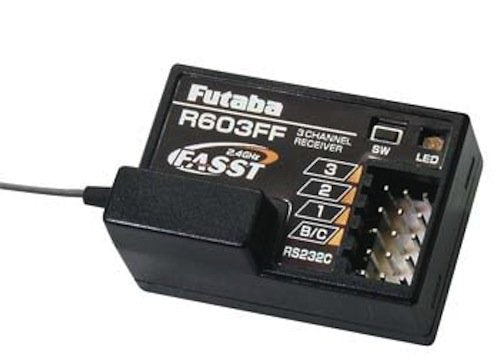 Futaba 01102234-1 R603FF 2.4GHz FASST 3-Channel Receiver