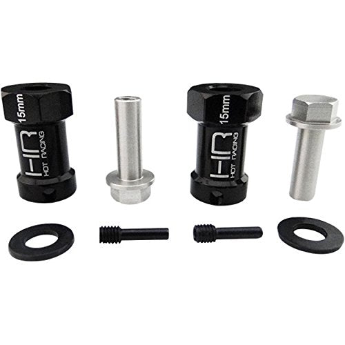 Hot Racing SCX10FT01 Wheel Hub Extensions 15mm w/12mm Hex SCX1 (2)