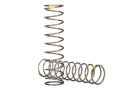 Traxxas 8042 GTS Shock Springs(2) 0.22 Rate Yellow Stripe: 1/10 TRX-4