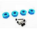 Hot Racing ECF1006 Blue Aluminum Hex Drive Hubs For Ecx (4wd)