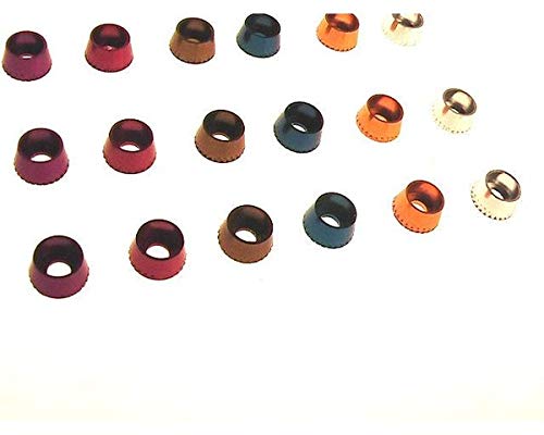 Hot Racing CW38401 Gunmetal Aluminum 3mm Conical Washers (4)