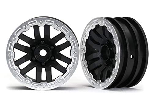 Traxxas 8271X Wheels, TRX-4 1.9 (satin beadlock) (2)