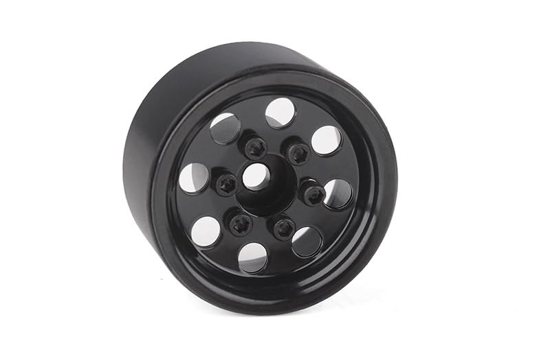 RC4WD ZW0358 Stamped Steel 1.0" Pro8 Beadlock Wheels, Black