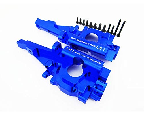 Hot Racing RVO1306 Secure Lock Rear Bulkhead 1/10 Revo Blue