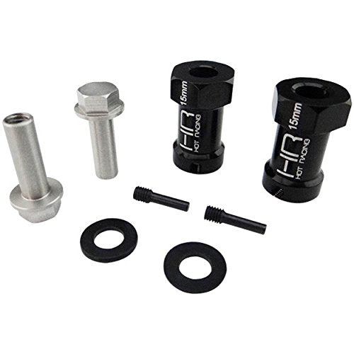 Hot Racing SCX10FT01 Wheel Hub Extensions 15mm w/12mm Hex SCX1 (2)