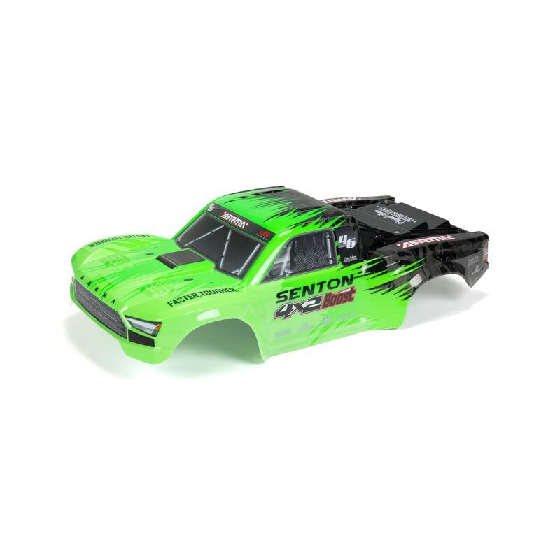 Arrma 402345 1/10 Senton 4X2 Painted Decaled Trimmed Body, Green/Black