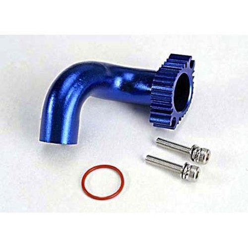 Traxxas 5287 Blue Aluminum Header/Manifold: Nitro Slash/Nitro Rustler