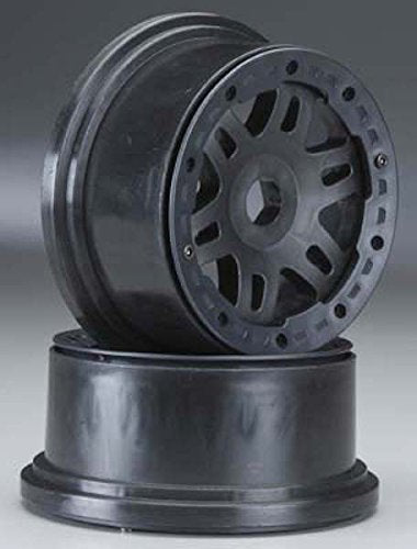 Pro-Line 2718-03 Black Split-Six No-Glue Bead-Lock Wheels(2) Front: HPI Baja 5T