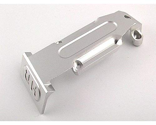Hot Racing RVO331R08 Silver Aluminum Rear Skid Plate