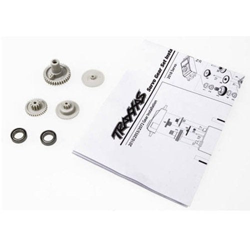 Traxxas 2072 Servo Gears/4 & Bearings/2 for 2070 & 2075 Servo: Slash 4x4/Revo