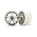 Traxxas 3774 Chrome Twin Spoke 2.8" Wheels (2): Rear Electric