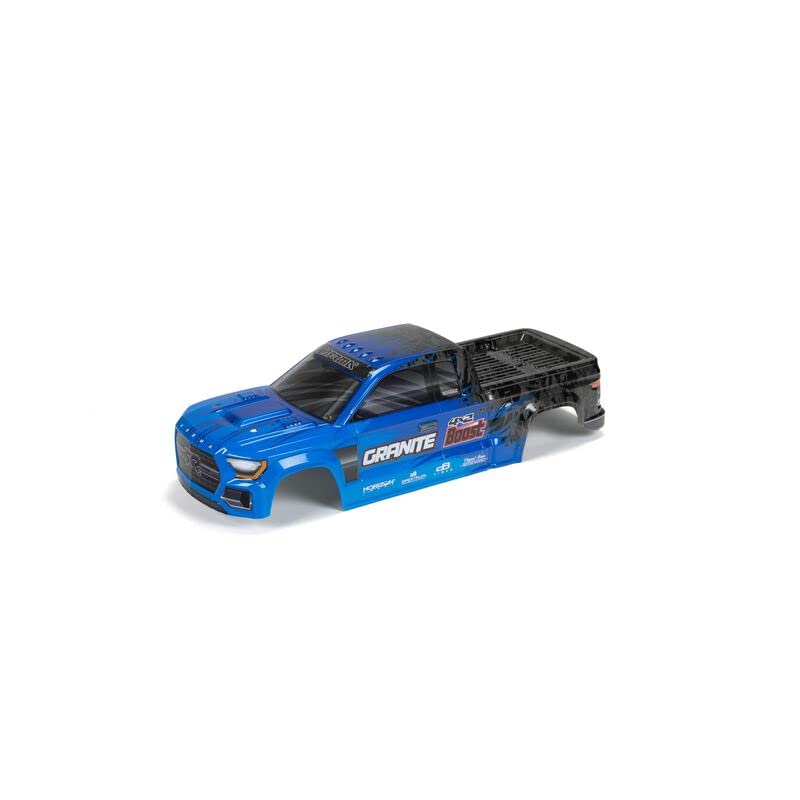 Arrma 402344 1/10 Granite 4X2 Painted Decaled Trimmed Body, Blue/Black
