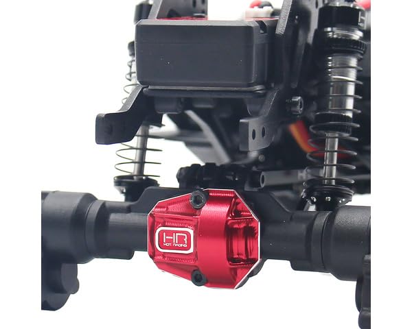 Hot Racing RACM12C02 Red Aluminum Diff Cover Ascent 18