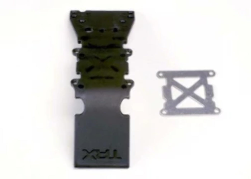 Traxxas 4937 Front Skidplate/Skid-Plate, Black: E-Maxx T-Maxx .15, 2.5 & 3.3