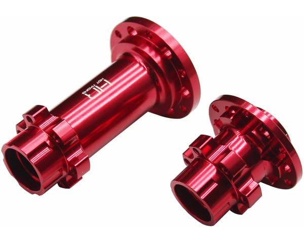 Hot Racing LPC10H02 CNC Aluminum Hub Set Red: PM-MX