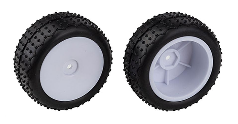 Team Associated 21596 Reflex 14 Mini Pin Tires on Wide Wheels, White