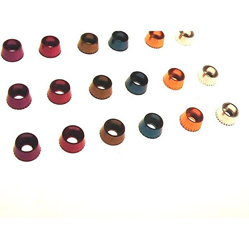 Hot Racing CW38401 Gunmetal Aluminum 3mm Conical Washers (4)