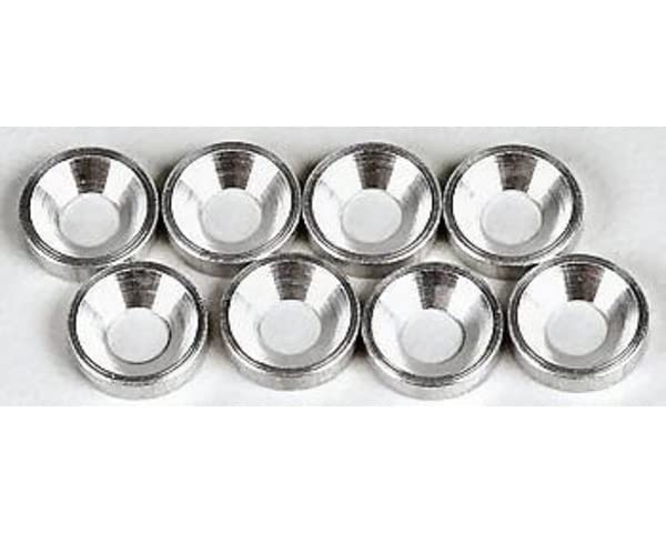 Hot Racing CW36808 Silver Aluminum 3mm Countersunk Washer (8)