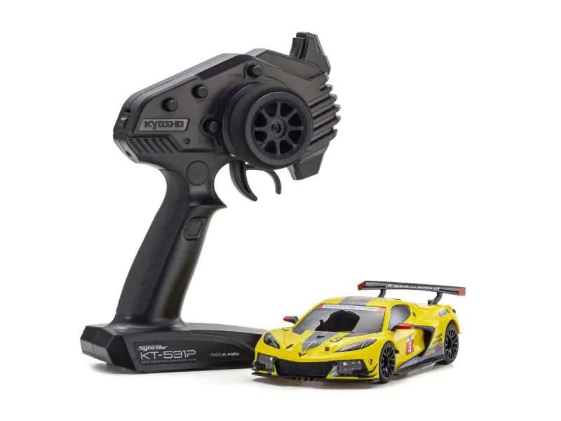 Kyosho 32342Y MINI-Z RWD Series Ready Set Chevrolet Corvette C8.R Yellow