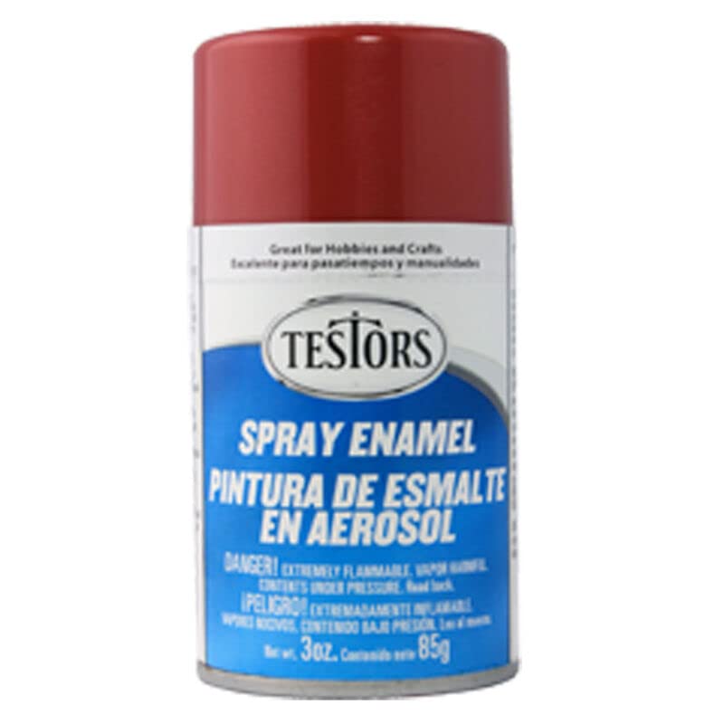 Testors 1629T Ruby Red Metal Flake Enamel Spray Paint 3 oz