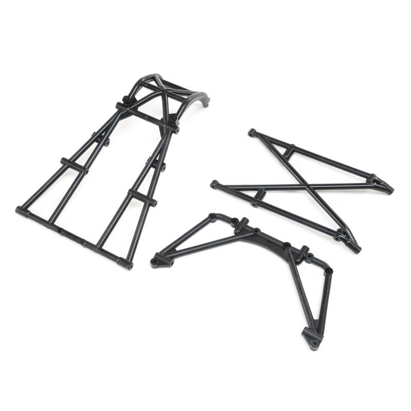 Team Losi LOS241056 Rear Cage & Hoop, Black: LMT Mega