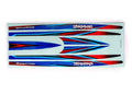 Traxxas 10698-BLUE Hull Decal Set Disruptor Blue