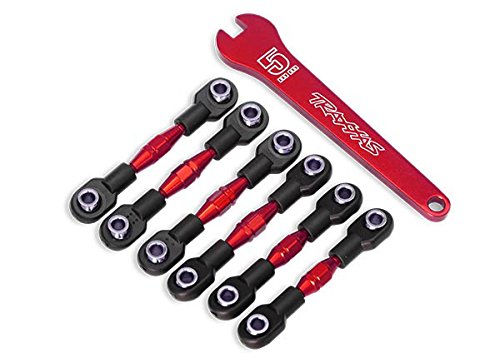 Traxxas 8341R Turnbuckles, Aluminum (Red-Anodized), Camber Links