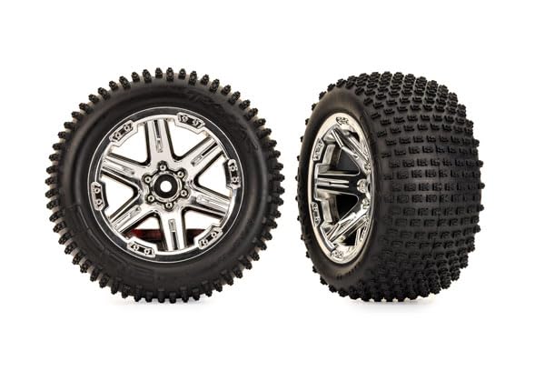 Traxxas 3779X Tires & Wheels RXT Chrome 2.8/Alias