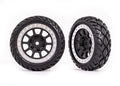Traxxas 2479G 2.2' Gray Satin Chrome Wheels, Anaconda 2.2' Tires(2):Bandit Front
