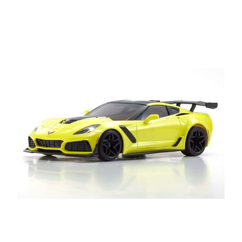 Kyosho 32334Y Mini-Z RWD Chevrolet Corvette ZR1, Corvette Racing Yellow, w/ LED