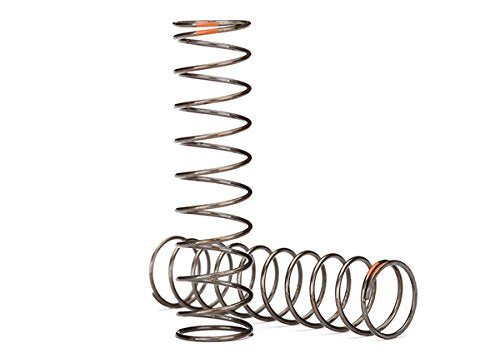 Traxxas 8044 GTS Shock Springs(2) 0.39 Rate Orange Stripe: 1/10 TRX-4