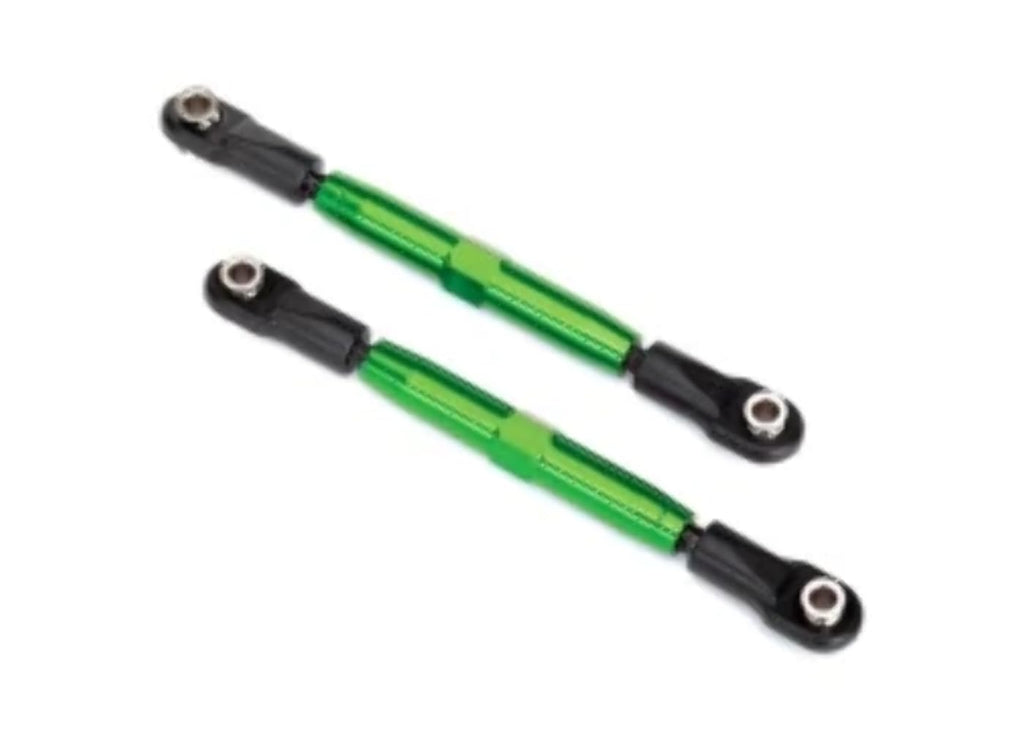 Traxxas 3643G Camber Links, Front (Green Anodized, 7075-T6 Aluminum, 83mm) (2)