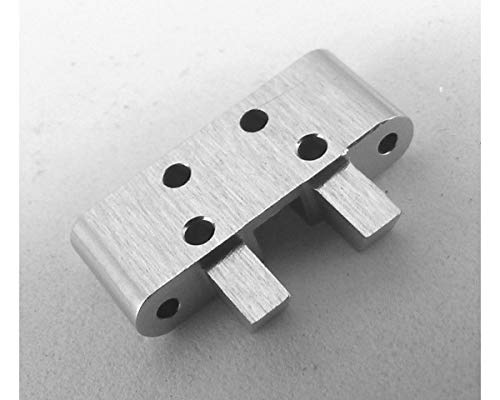 Hot Racing MCT0808 Aluminum Front Lower Arm Mount (Silver) - Losi 1/36 Micro-t