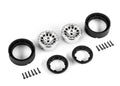 Traxxas 9781-SATIN Wheels, 1.0', Method Wheels 105 (Satin Chrome, Beadlock) (2)