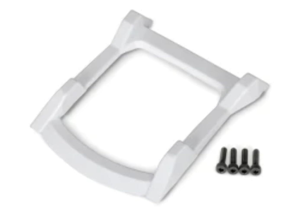 Traxxas 6728A Skid Plate, Roof (Body), White / 3x12 CS (4)