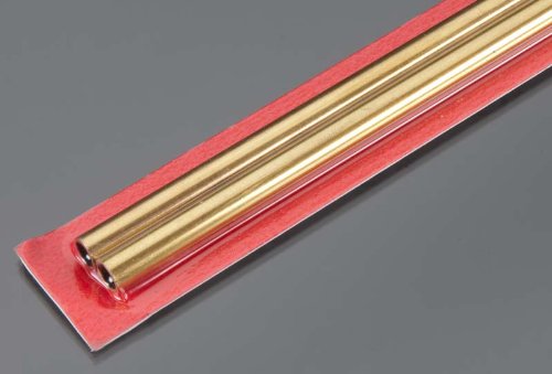 K&S 9821 Round Brass Tube, 3mm OD x 0.45mm Wall x 300mm Long, 4 Pieces, Made in The USA