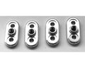 Hot Racing FVE311M08 Aluminum Silver Sway Bar Mount Losi 5ive
