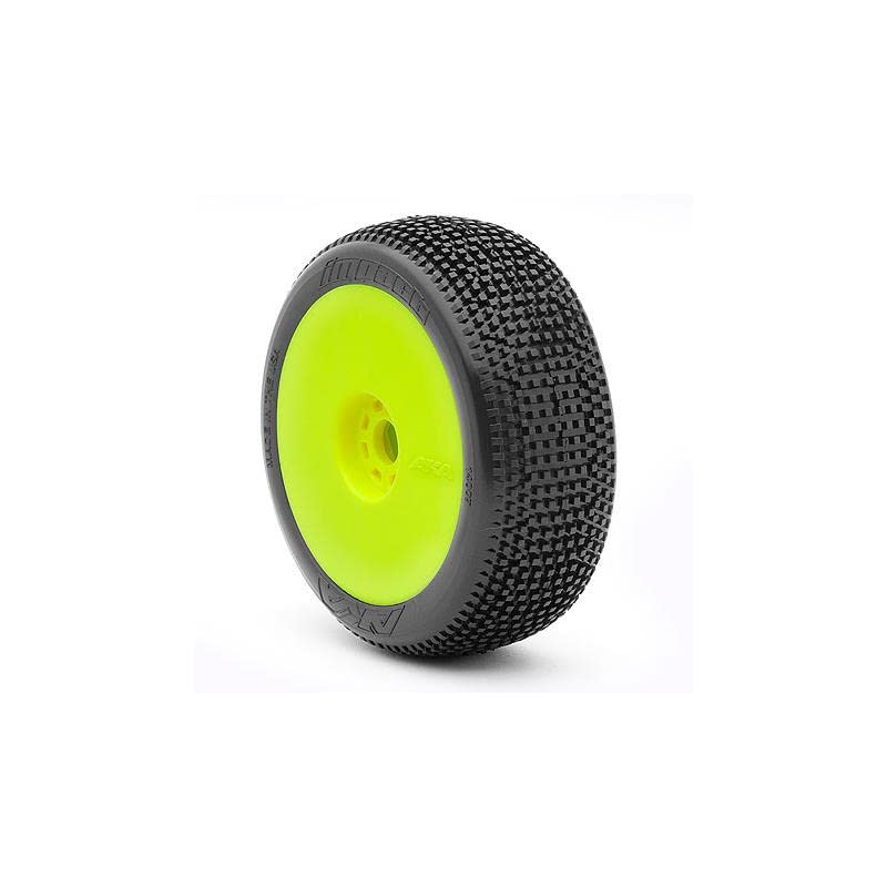 AKA 14007ZRY 1/8 Buggy Impact Med, Long Wear EVO Wheel Mnt Yel