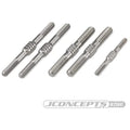 J Concepts 2584T Fin Titanium Turnbuckle Set, for Mugen MBX-8 (5pcs)