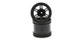 Kyosho FAH501BK Wheel, for Rage 2.0, Black, 2pcs