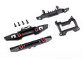 Traxxas 9734X Bumper Front (1) Rear (1) Aluminum Black