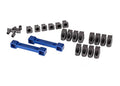 Traxxas 8334X Mounts, Suspension Arms, Aluminum (Blue-Anodized) Front/Rear