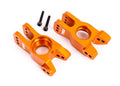 Traxxas 9552T Stub Axle Carriers, Orange-Anodized (Left and Right)