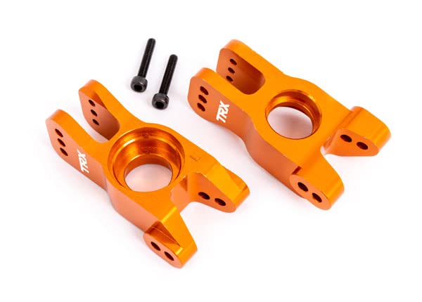 Traxxas 9552T Stub Axle Carriers, Orange-Anodized (Left and Right)