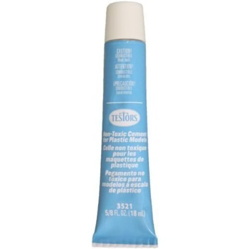 Testors 3521X Non-Toxic Plastic Cement, 5/8 oz