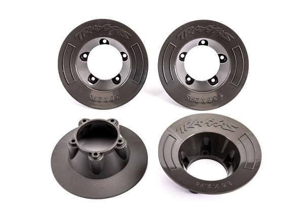 Traxxas 9569A Wheel Covers, Gray (4): Fits #9572 Wheels
