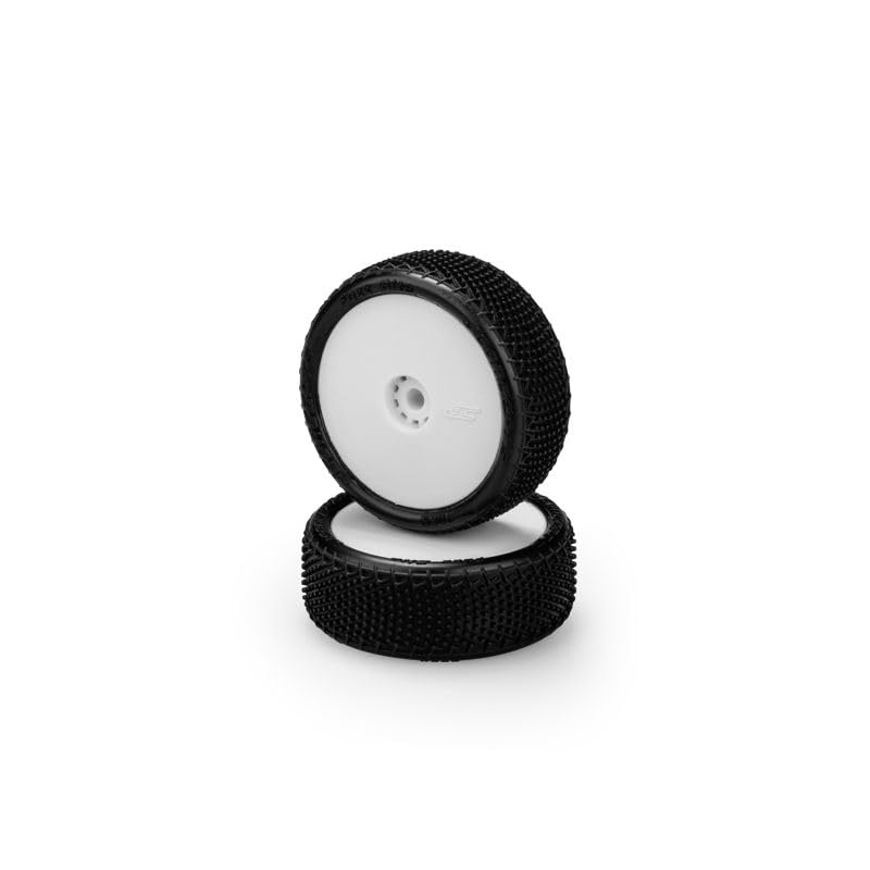 J Concepts 40851211 Fuzz Bite - Pink Compound, Pre-Mounted, White Wheels